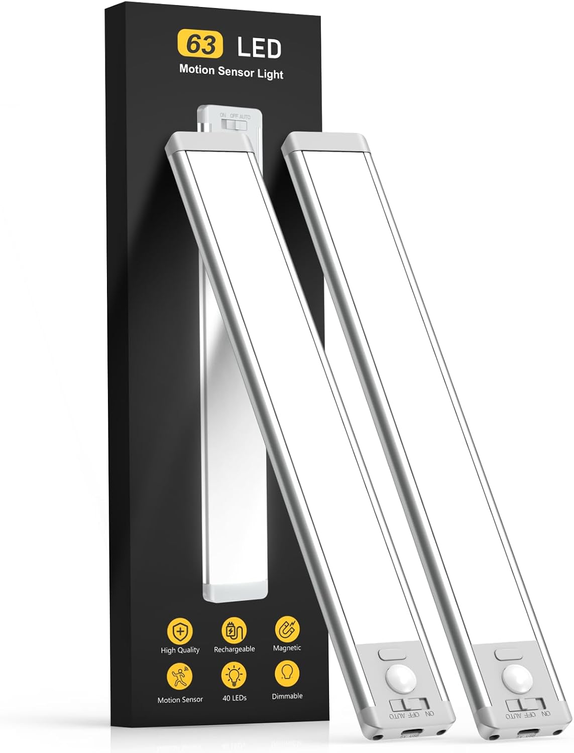 Wireless Motion Dimmable Cabinet Lights 2 Pack