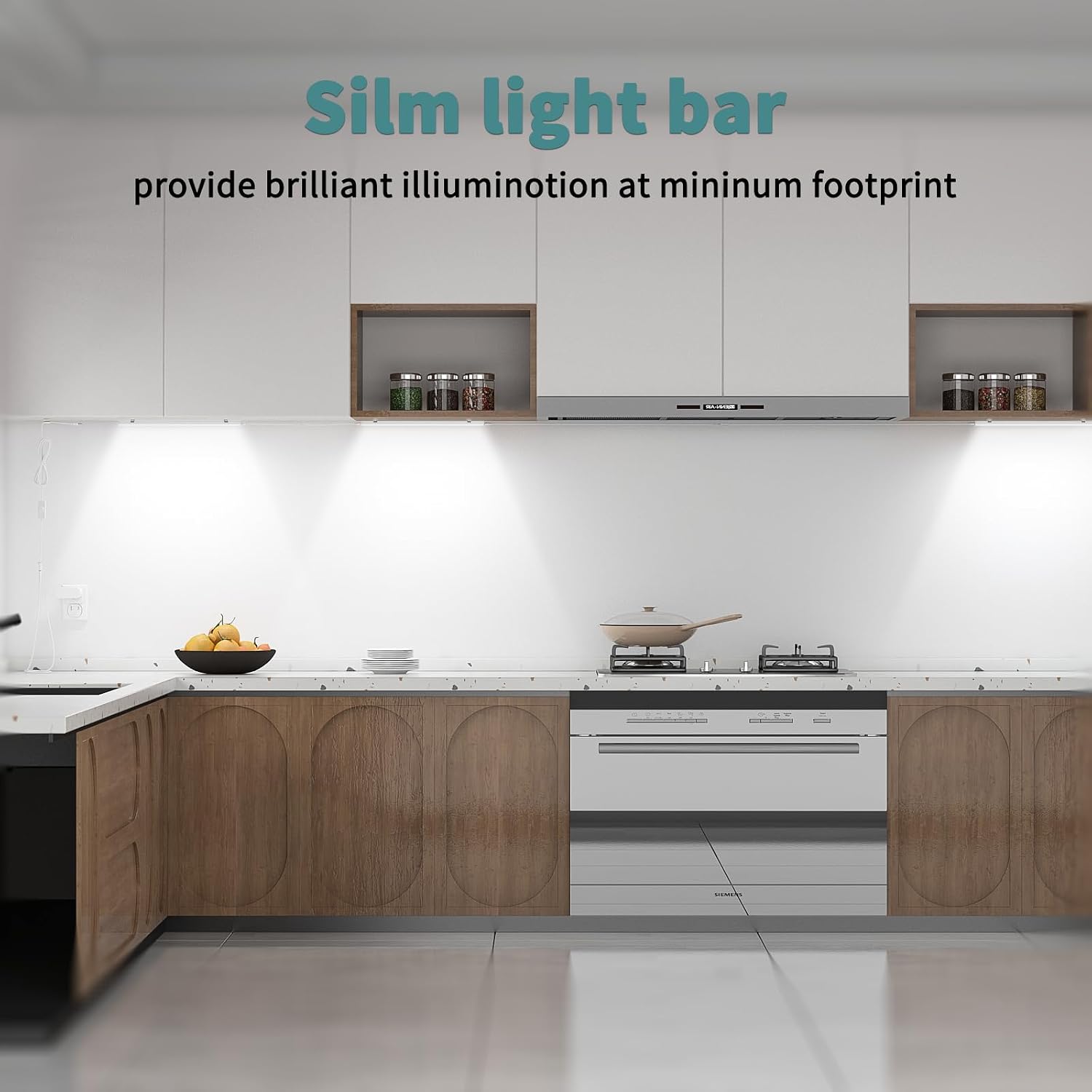 Plug-in Linkable Dimmable Cabinet Lights 3 Pack