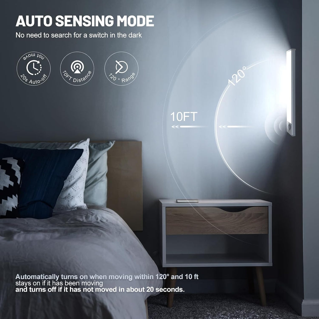 Wireless Motion Magnetic Cabinet Lights 6 Pack