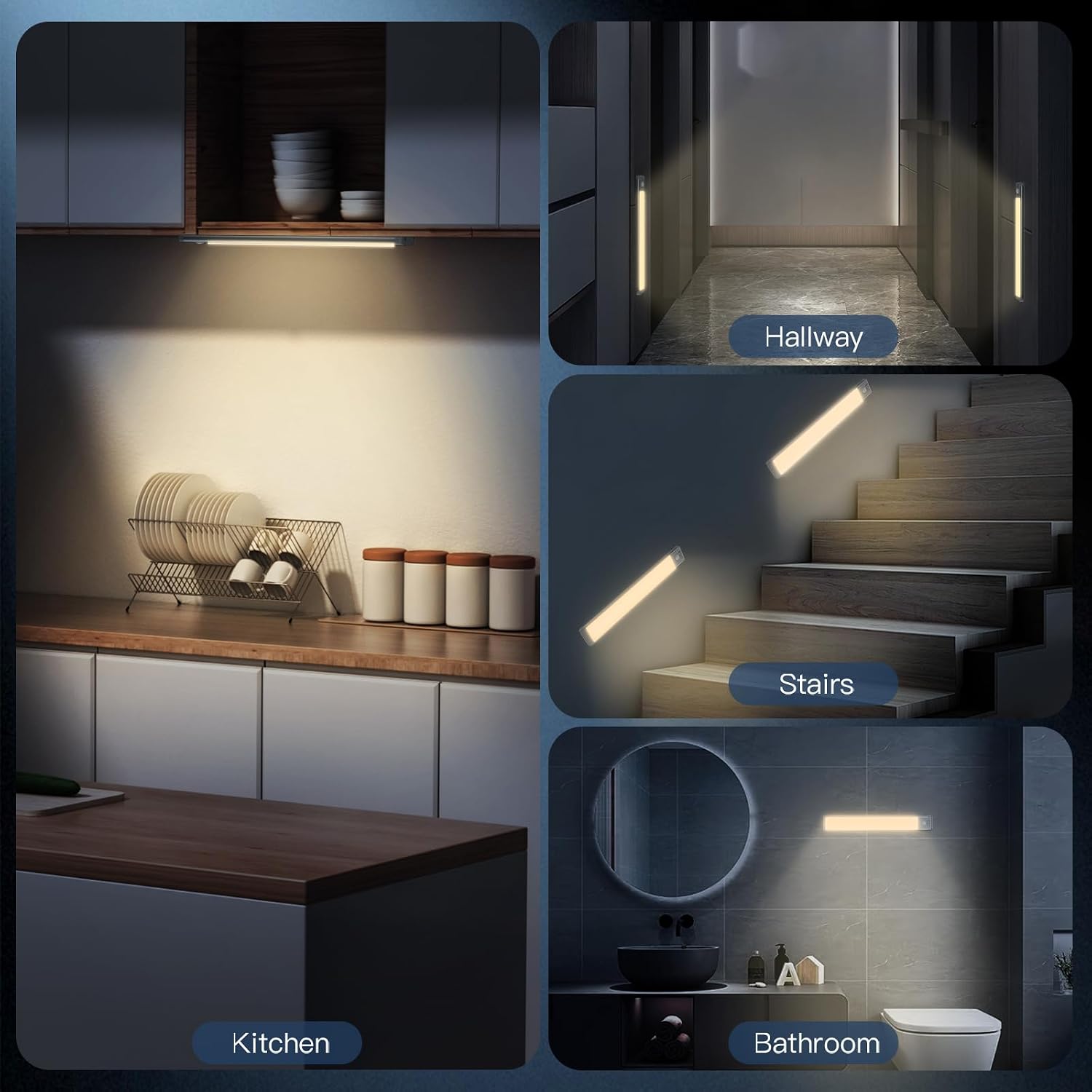 Wireless Motion Magnetic Cabinet Lights 2 Pack