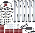 Plug Hardwire Bright Cabinet Light Strips 6 Pack