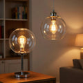 Clear 8 Inch Globe Lamp Shade 2 Pack
