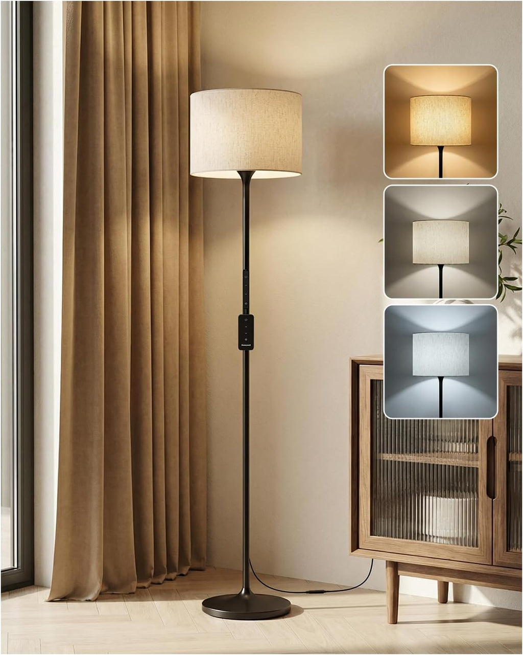Eye-Care Dimmable Remote Honeywell Floor Lamp