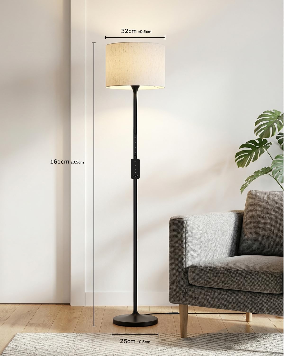 Eye-Care Dimmable Remote Honeywell Floor Lamp