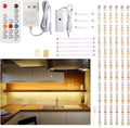 Dimmable Remote Warm Cabinet Light Strips 6 Pack