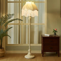 Vintage Cream Scallop Bell Lamp Shade Large