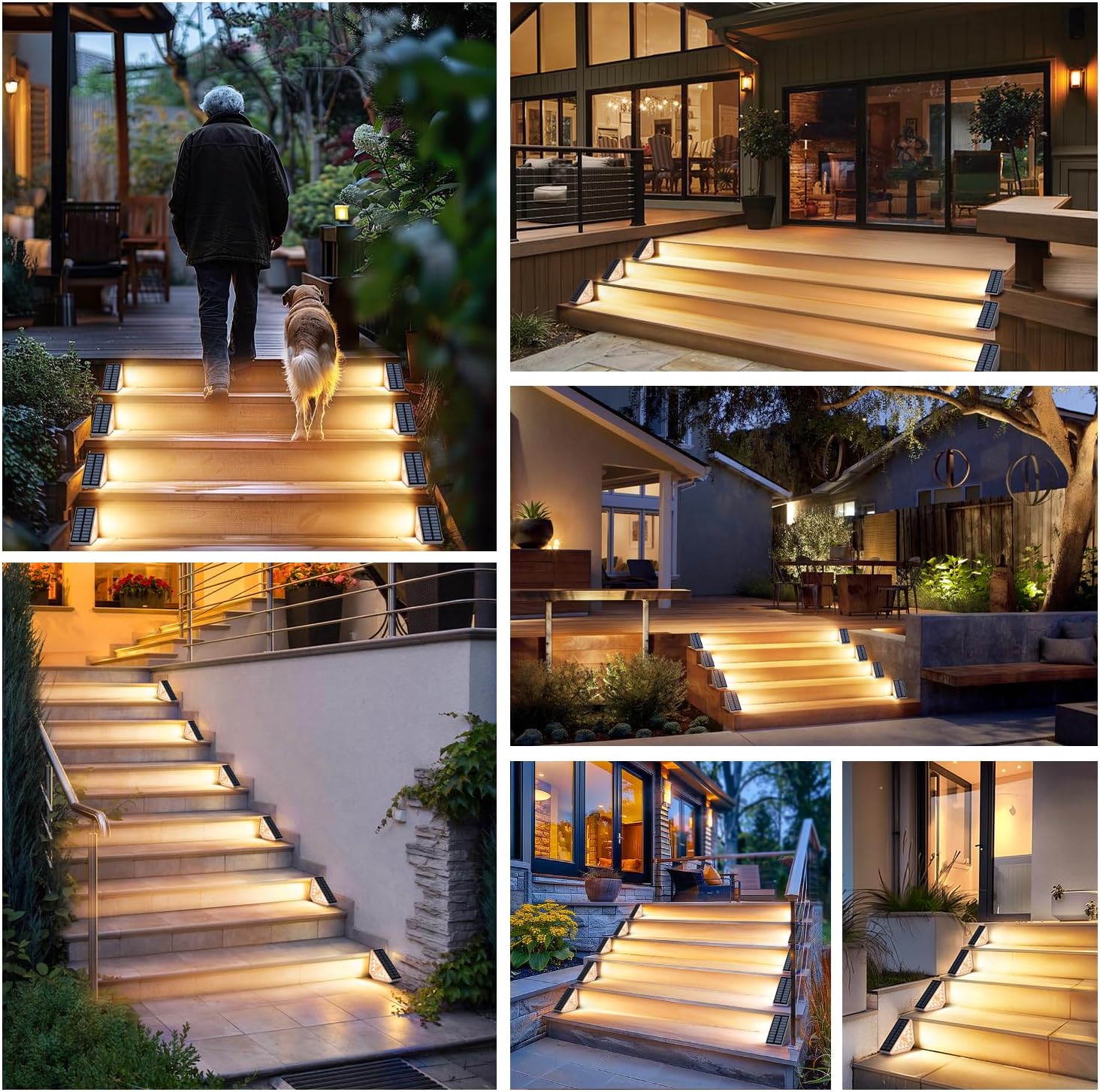 Motion Sensor Bright Solar Waterproof Step Lights