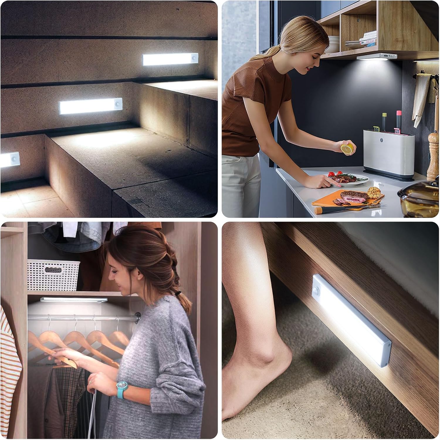 Wireless Motion Magnetic Cabinet Lights 6 Pack