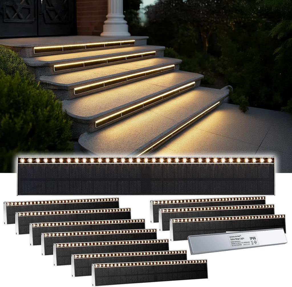 Aluminum High Bright LED Solar Step Lights